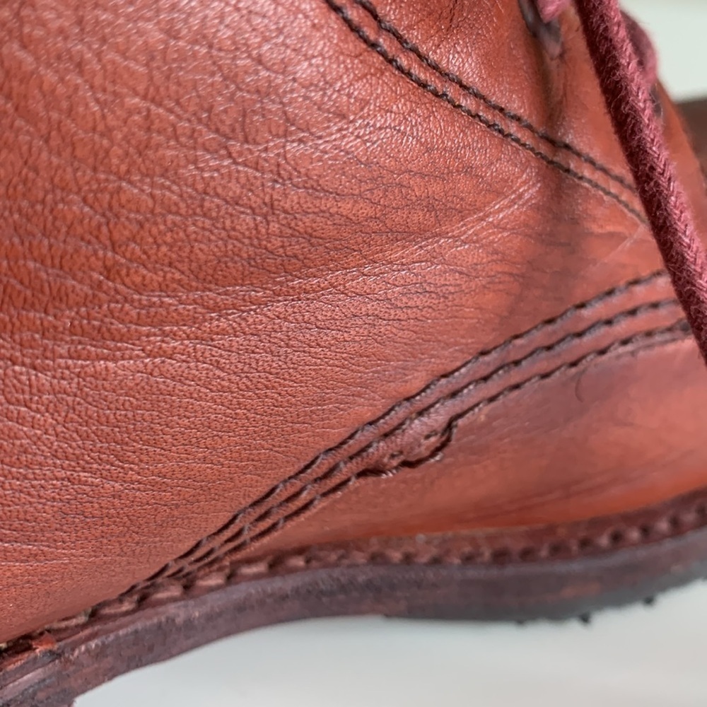 FRYE Veronica Combat Boot In Red Clay - Picture 16 of 16